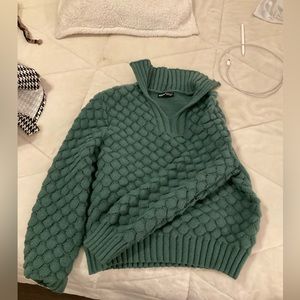 Green sweater
